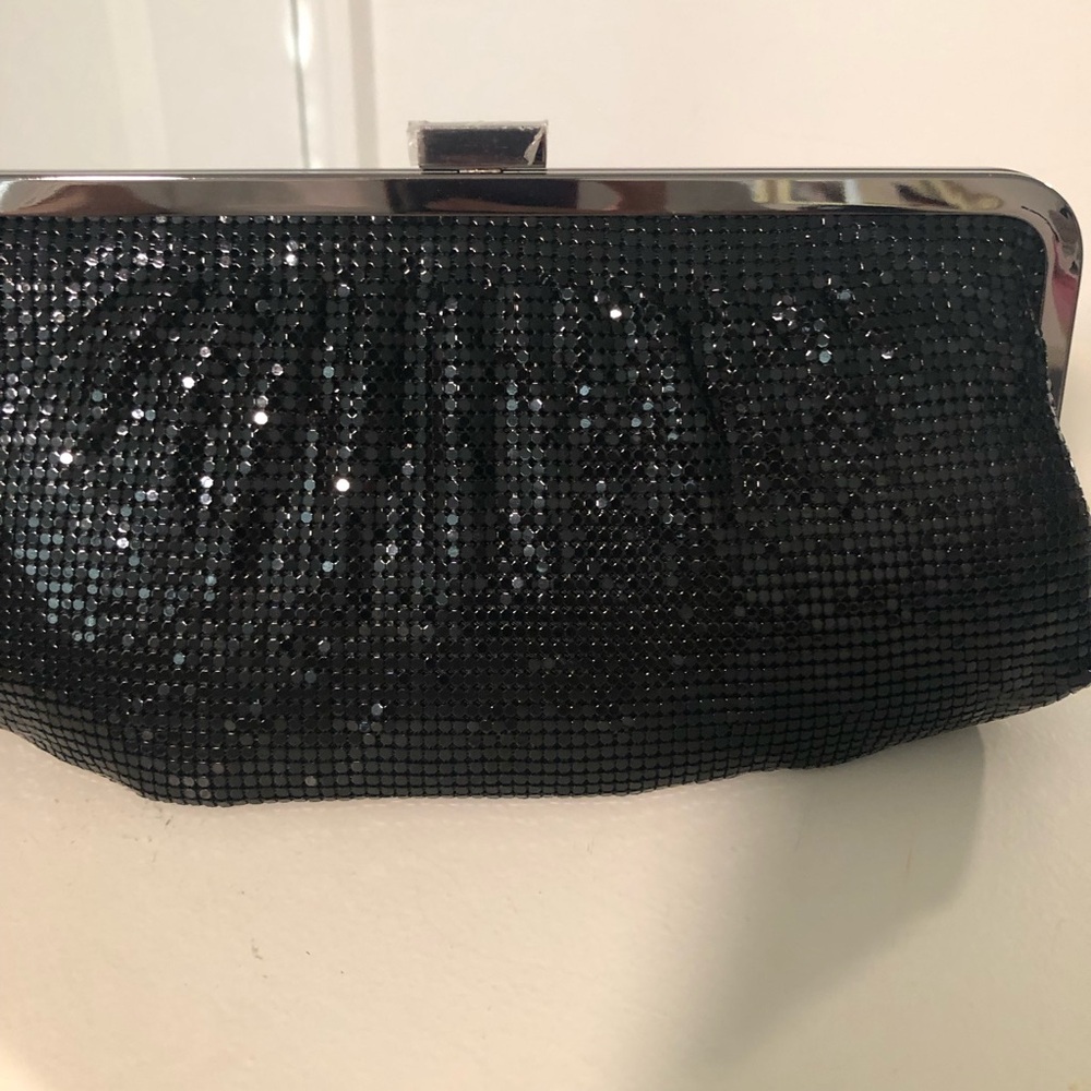 NWOT Black Mesh Cocktail Clutch Purse